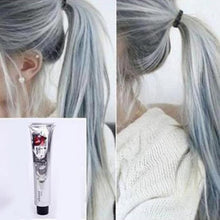 Load image into Gallery viewer, 100ml Fashion Hair Cream Unisex Smoky Gray Punk Style Light Grey Silver Permanent Hair Dye Color Cream Girls Beauty Hair Colors