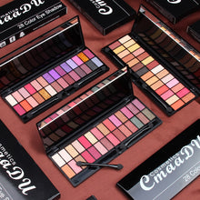 Load image into Gallery viewer, 28 Color Glitter Eyeshadow Student Beauty Shimmer Matte Pearlescent Eye Shadow Nude Colorful Eyeshadow Palette With Mirror Brush