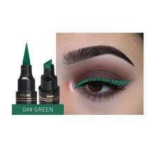 Load image into Gallery viewer, Colorful Seal Stamp Liquid Eyeliner Pen Waterproof Fast Dry Black Eye Liner Pencil