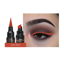 Load image into Gallery viewer, Colorful Seal Stamp Liquid Eyeliner Pen Waterproof Fast Dry Black Eye Liner Pencil