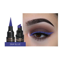Load image into Gallery viewer, Colorful Seal Stamp Liquid Eyeliner Pen Waterproof Fast Dry Black Eye Liner Pencil