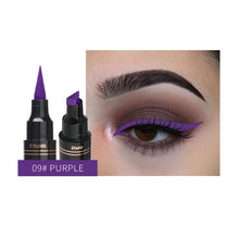 Load image into Gallery viewer, Colorful Seal Stamp Liquid Eyeliner Pen Waterproof Fast Dry Black Eye Liner Pencil