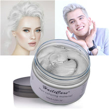 Load image into Gallery viewer, Hair Color Wax Styling Pomade One-time Molding Grandma Grey Fashion Festival Celebrate Coloring Mud Cream 7 Colors Available