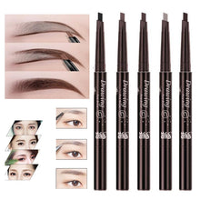 Load image into Gallery viewer, Natural Waterproof Rotating Automatic Triangle Eyebrow Pencil With Brush