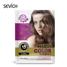 Load image into Gallery viewer, 15mis Moisturizing hair dye cream 5pcs/lot Natural organic temporary Coffee hair dye shampoo for woman 5 Colors Hiar Shampoo