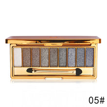 Load image into Gallery viewer, Professional Eye Shadow Pallete Makeup 9 Colors Diamond Bright Glitter Shiny Eyeshadow