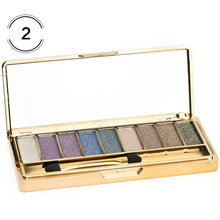 Load image into Gallery viewer, Professional Eye Shadow Pallete Makeup 9 Colors Diamond Bright Glitter Shiny Eyeshadow