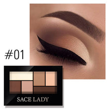 Load image into Gallery viewer, SACE LADY Matte Eyeshadow Palette MakeUp 8 Colors Glitter Eye Shadow With Brush