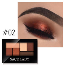 Load image into Gallery viewer, SACE LADY Matte Eyeshadow Palette MakeUp 8 Colors Glitter Eye Shadow With Brush
