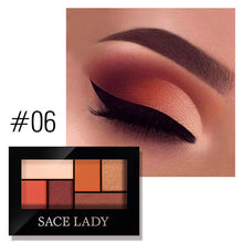 Load image into Gallery viewer, SACE LADY Matte Eyeshadow Palette MakeUp 8 Colors Glitter Eye Shadow With Brush