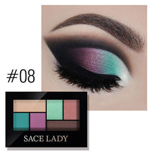 Load image into Gallery viewer, SACE LADY Matte Eyeshadow Palette MakeUp 8 Colors Glitter Eye Shadow With Brush