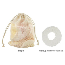 Load image into Gallery viewer, 12Pcs Makeup Remover Pads Reusable Cotton Pads Make Up Facial Remover
