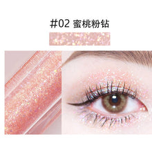 Load image into Gallery viewer, LIquid Eye shadow Pearl light Flash film Brilliant Pearl light Highlight Flash powder Lying silkworm juice
