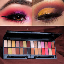 Load image into Gallery viewer, 28 Color Glitter Eyeshadow Student Beauty Shimmer Matte Pearlescent Eye Shadow Nude Colorful Eyeshadow Palette With Mirror Brush
