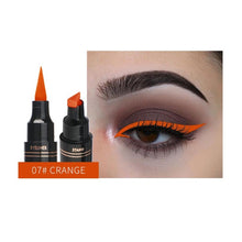 Load image into Gallery viewer, Colorful Seal Stamp Liquid Eyeliner Pen Waterproof Fast Dry Black Eye Liner Pencil
