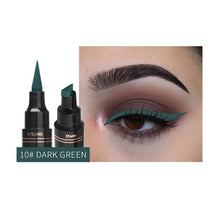Load image into Gallery viewer, Colorful Seal Stamp Liquid Eyeliner Pen Waterproof Fast Dry Black Eye Liner Pencil
