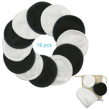 Load image into Gallery viewer, 16Pcs Makeup Removal Cotton Pad Washable Reusable Facial Cleansing Pad For Face Eye Makeup Remover
