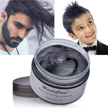 Load image into Gallery viewer, Hair Color Wax Styling Pomade One-time Molding Grandma Grey Fashion Festival Celebrate Coloring Mud Cream 7 Colors Available
