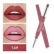 Load image into Gallery viewer, Miss Rose Brand 12 Colors Long-lasting Lip Liner Matte Lip Pencil Waterproof Moisturizing Lipsticks

