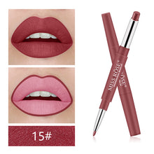 Load image into Gallery viewer, Miss Rose Brand 12 Colors Long-lasting Lip Liner Matte Lip Pencil Waterproof Moisturizing Lipsticks
