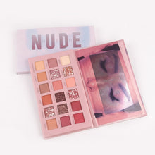 Load image into Gallery viewer, 18 Color Nude Shining Eyeshadow Pearlescent Makeup Glitter Pigment Smoky Eye Shadow Pallete
