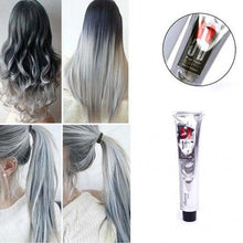 Load image into Gallery viewer, 100ml Fashion Hair Cream Unisex Smoky Gray Punk Style Light Grey Silver Permanent Hair Dye Color Cream Girls Beauty Hair Colors
