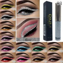 Load image into Gallery viewer, DNM 16 Shining Sequins Colors Eyeliner Liquid Quick-drying Waterproof Anti-sweat Eyeliner Pen
