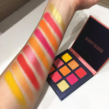 Load image into Gallery viewer, 9 Color Yellow Beauty Glazed Makeup Eyeshadow Pallete Makeup Brushes Shimmer Pigmented Eye Shadow Palette Make Up Palette
