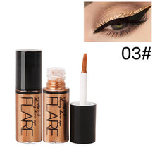 Load image into Gallery viewer, Professional Makeup Silver Rose Gold Color Liquid Glitter Eyeliner
