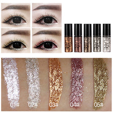 Load image into Gallery viewer, 5 Color Metallic Shiny Eyeshadow Glitter Liquid Eyeliner

