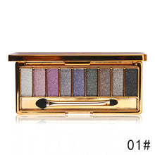 Load image into Gallery viewer, Professional Eye Shadow Pallete Makeup 9 Colors Diamond Bright Glitter Shiny Eyeshadow
