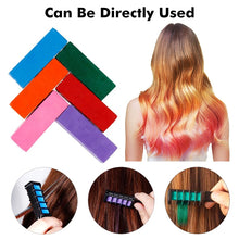 Load image into Gallery viewer, Multi Colors Hair Chalk Combs Disposable Personal Fashion Salon  Hair Color Comb Dye Cosplay Colorful Hair Styling Tool
