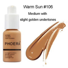 Load image into Gallery viewer, PHOERA Soft Matte Long Wear Foundation Liquid Face Makeup Coverage Foundation Naturally Concealer Oil-controling Lightfeel Cream
