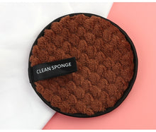 Load image into Gallery viewer, 1pcs Soft Fiber Lazy Makeup Remover Puff Double Sided Makeup Sponge
