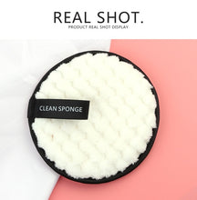 Load image into Gallery viewer, 1pcs Soft Fiber Lazy Makeup Remover Puff Double Sided Makeup Sponge
