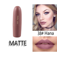 Load image into Gallery viewer, MISS ROSE Lipstick Matte  Waterproof Nutritious  25 Colors Easy to Wear Lipstick Long Lasting Lips Makeup kyliejenner lipstick
