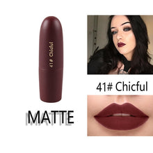 Load image into Gallery viewer, MISS ROSE Lipstick Matte  Waterproof Nutritious  25 Colors Easy to Wear Lipstick Long Lasting Lips Makeup kyliejenner lipstick
