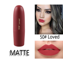 Load image into Gallery viewer, MISS ROSE Lipstick Matte  Waterproof Nutritious  25 Colors Easy to Wear Lipstick Long Lasting Lips Makeup kyliejenner lipstick
