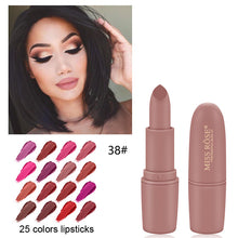 Load image into Gallery viewer, MISS ROSE Lipstick Matte  Waterproof Nutritious  25 Colors Easy to Wear Lipstick Long Lasting Lips Makeup kyliejenner lipstick
