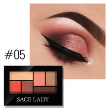 Load image into Gallery viewer, SACE LADY Matte Eyeshadow Palette MakeUp 8 Colors Glitter Eye Shadow With Brush
