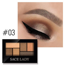 Load image into Gallery viewer, SACE LADY Matte Eyeshadow Palette MakeUp 8 Colors Glitter Eye Shadow With Brush
