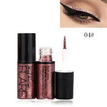 Load image into Gallery viewer, Silver Rose Gold Color Liquid Glitter Eyeliner
