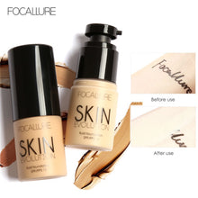 Load image into Gallery viewer, FOCALLURE Base Face Liquid Foundation Cream Full Coverage Concealer Oil-control Easy to Wear Soft Face Makeup Foundation
